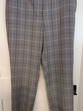 Classic Grey Plaid Women’s Dress Pants